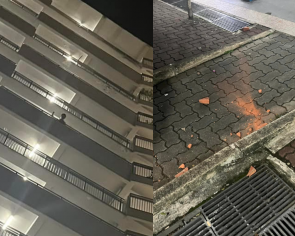 &#039;I would have been killed&#039;: Passer-by claims man threw bricks from 8th floor of HDB block