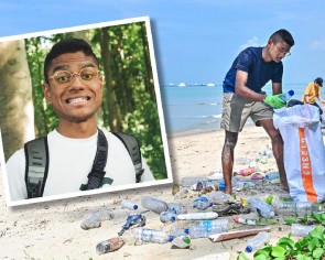 Litter by litter, he&#039;s been cleaning up Singapore&#039;s beaches every Wednesday for 2 years