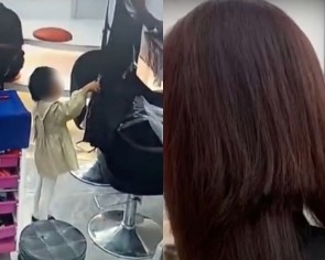 Girl snips off woman&#039;s hair in China salon, mum has to pay over $2,000 in compensation