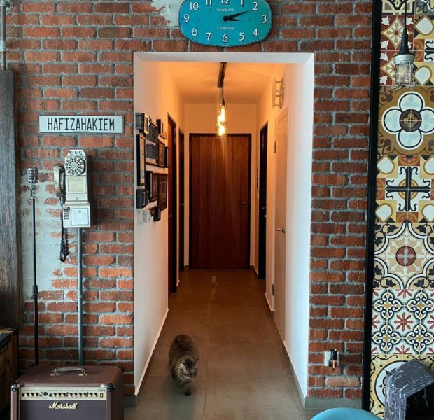 Couple&#039;s unique 4-room HDB home in Yishun charms with its &#039;industrial kampung&#039; vibes